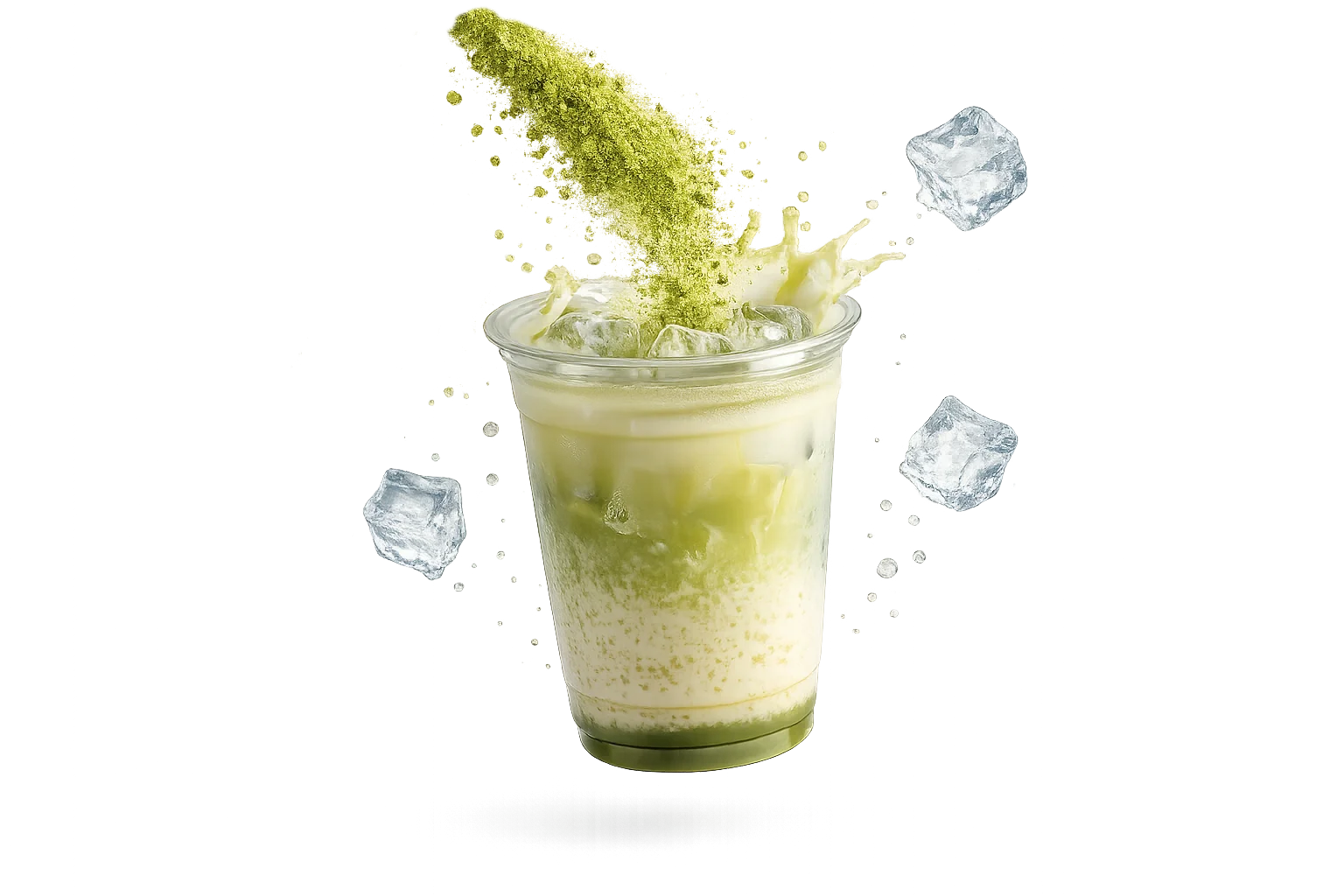 Matcha latte helado